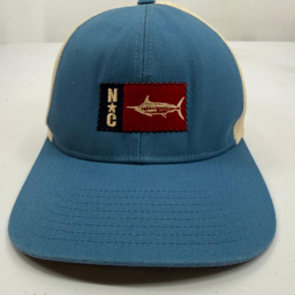 Pacific Headwear Trucker Hat Mens OSFA Blue NC Marlin Snapback Hat